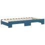 Ausziehbares Schlafsofa mit blauer Samtmatratze 100x200 cm von vidaXL, Betten und Lattenroste - Ref: Foro24-3197801, Preis: 4...