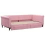 Ausziehbares Schlafsofa mit rosa Samtschubladen 100x200 cm von , Betten und Lattenroste - Ref: Foro24-3197829, Preis: 300,81 ...