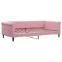 Ausziehbares Schlafsofa mit rosa Samtschubladen 100x200 cm von , Betten und Lattenroste - Ref: Foro24-3197829, Preis: 300,81 ...