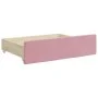 Ausziehbares Schlafsofa mit rosa Samtschubladen 100x200 cm von , Betten und Lattenroste - Ref: Foro24-3197829, Preis: 300,81 ...