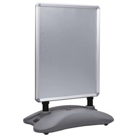 Soporte para carteles A1 base de agua aleación de aluminio gris de , Mostradores - Ref: Foro24-51204, Precio: 186,19 €