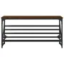 Oak brown engineered wood shoe rack furniture 90x30x45 cm by , Shoe racks and shoe organizers - Ref: Foro24-833422, Price: 41...