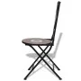 Folding bistro chairs 2 pcs terracotta and white ceramic by vidaXL, Garden chairs - Ref: Foro24-41535, Price: 136,63 €, Disco...