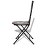 Klappbare Bistrostühle, 2 Stück, Terrakotta und weiße Keramik von vidaXL, Gartenstühle - Ref: Foro24-41535, Preis: 139,56 €, ...