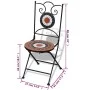 Folding bistro chairs 2 pcs terracotta and white ceramic by vidaXL, Garden chairs - Ref: Foro24-41535, Price: 136,63 €, Disco...