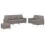 Sofa set with cushions 3 pieces taupe gray fabric by , Sofas - Ref: Foro24-3201337, Price: 533,80 €, Discount: %