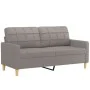 Sofa set with cushions 3 pieces taupe gray fabric by , Sofas - Ref: Foro24-3201337, Price: 533,80 €, Discount: %