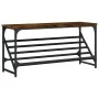 Mueble zapatero madera de ingeniería roble ahumado 90x30x45 cm de , Zapateros y organizadores de calzado - Ref: Foro24-833420...