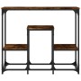 Konsolentisch aus geräuchertem Eichenholzwerkstoff, 89,5 x 28 x 76 cm von , Seitentische - Ref: Foro24-833385, Preis: 52,65 €...