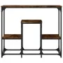 Smoked oak engineered wood console table 89.5x28x76 cm by , Side tables - Ref: Foro24-833385, Price: 51,99 €, Discount: %