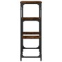Konsolentisch aus geräuchertem Eichenholzwerkstoff, 89,5 x 28 x 76 cm von , Seitentische - Ref: Foro24-833385, Preis: 52,65 €...