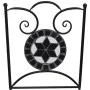 Sillas de jardín bistró plegables 2 uds cerámica negro y blanco de vidaXL, Sillas de jardín - Ref: Foro24-41533, Precio: 144,...