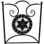 Sillas de jardín bistró plegables 2 uds cerámica negro y blanco de vidaXL, Sillas de jardín - Ref: Foro24-41533, Precio: 138,...