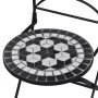Sillas de jardín bistró plegables 2 uds cerámica negro y blanco de vidaXL, Sillas de jardín - Ref: Foro24-41533, Precio: 138,...