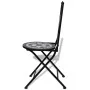 Klappbare Bistro-Gartenstühle, 2 Stück, Keramik, Schwarz und Weiß von vidaXL, Gartenstühle - Ref: Foro24-41533, Preis: 136,23...