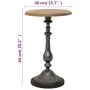 Brown solid fir wood side table 40x64 cm by , Side tables - Ref: Foro24-246125, Price: 104,19 €, Discount: %