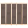 Divider screen with 5 brown fabric panels 200x170x4 cm by , Room dividers - Ref: Foro24-248181, Price: 76,59 €, Discount: %