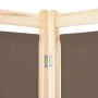 Divider screen with 5 brown fabric panels 200x170x4 cm by , Room dividers - Ref: Foro24-248181, Price: 76,59 €, Discount: %