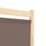 Divider screen with 5 brown fabric panels 200x170x4 cm by , Room dividers - Ref: Foro24-248181, Price: 76,59 €, Discount: %