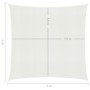 Toldo de vela blanco HDPE 160 g/m² 4x4 m de , Sombrillas - Ref: Foro24-311221, Precio: 38,48 €, Descuento: %