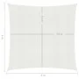 Toldo de vela blanco HDPE 160 g/m² 4x4 m de , Sombrillas - Ref: Foro24-311221, Precio: 37,73 €, Descuento: %