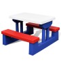 Kinderpicknicktisch und -bänke sowie bunter Sonnenschirm von vidaXL, Gartentische - Ref: Foro24-41455, Preis: 88,98 €, Rabatt: %