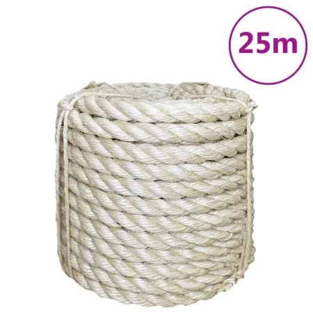 100% sisal rope 16 mm 25 m by , Ropes and metal cords - Ref: Foro24-155034, Price: 47,86 €, Discount: %