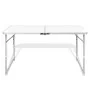 Mesa de camping plegable ajustable 120x60 cm de vidaXL, Mobiliario de camping - Ref: Foro24-41325, Precio: 52,70 €, Descuento: %
