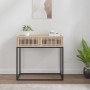 Mesa consola hierro y madera contrachapada 80x30x75 cm de , Mesas auxiliares - Ref: Foro24-352105, Precio: 88,74 €, Descuento: %