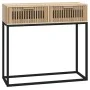 Iron and plywood console table 80x30x75 cm by , Side tables - Ref: Foro24-352105, Price: 84,89 €, Discount: %
