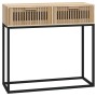 Mesa consola hierro y madera contrachapada 80x30x75 cm de , Mesas auxiliares - Ref: Foro24-352105, Precio: 88,74 €, Descuento: %
