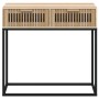Mesa consola hierro y madera contrachapada 80x30x75 cm de , Mesas auxiliares - Ref: Foro24-352105, Precio: 88,74 €, Descuento: %