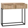 Mesa consola hierro y madera contrachapada 80x30x75 cm de , Mesas auxiliares - Ref: Foro24-352105, Precio: 88,74 €, Descuento: %