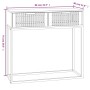 Mesa consola hierro y madera contrachapada 80x30x75 cm de , Mesas auxiliares - Ref: Foro24-352105, Precio: 88,74 €, Descuento: %