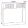 Mesa consola hierro y madera contrachapada 80x30x75 cm de , Mesas auxiliares - Ref: Foro24-352105, Precio: 84,88 €, Descuento: %