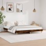 Bettgestell aus geräuchertem Eichenholzwerkstoff, 160 x 200 cm von , Betten und Lattenroste - Ref: Foro24-832026, Preis: 121,...