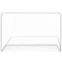 Portería de fútbol con red acero blanco 182x61x122 cm de vidaXL, Porterías de fútbol - Ref: Foro24-90684, Precio: 41,72 €, De...