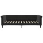 Sofá cama con colchón terciopelo negro 100x200 cm de , Camas y somieres - Ref: Foro24-3197758, Precio: 362,48 €, Descuento: %