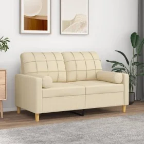 Decorative cushions 2 pcs cream fabric 15x50 cm by , Cushions - Ref: Foro24-349503, Price: 24,30 €, Discount: %