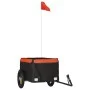 Remolque para bicicleta hierro negro y naranja 30 kg de , Remolques para bicicletas - Ref: Foro24-94075, Precio: 75,24 €, Des...