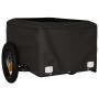 Schwarz-orangefarbener Fahrradanhänger aus Eisen, 30 kg von , Fahrradanhänger - Ref: Foro24-94075, Preis: 77,97 €, Rabatt: %