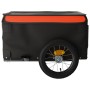 Schwarz-orangefarbener Fahrradanhänger aus Eisen, 30 kg von , Fahrradanhänger - Ref: Foro24-94075, Preis: 77,97 €, Rabatt: %