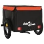 Remolque para bicicleta hierro negro y naranja 30 kg de , Remolques para bicicletas - Ref: Foro24-94075, Precio: 75,24 €, Des...