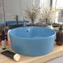 Luxuriöses Waschbecken mit Überlauf aus matt-hellblauer Keramik, 36 x 13 cm von , Sinkt - Ref: Foro24-147033, Preis: 60,60 €,...