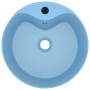 Lavabo lujo con rebosadero cerámica azul claro mate 36x13 cm de , Lavabos - Ref: Foro24-147033, Precio: 60,60 €, Descuento: %