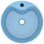 Luxury washbasin with matte light blue ceramic overflow 36x13 cm by , Sinks - Ref: Foro24-147033, Price: 59,71 €, Discount: %