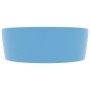 Lavabo lujo con rebosadero cerámica azul claro mate 36x13 cm de , Lavabos - Ref: Foro24-147033, Precio: 60,60 €, Descuento: %