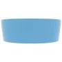 Luxury washbasin with matte light blue ceramic overflow 36x13 cm by , Sinks - Ref: Foro24-147033, Price: 59,71 €, Discount: %