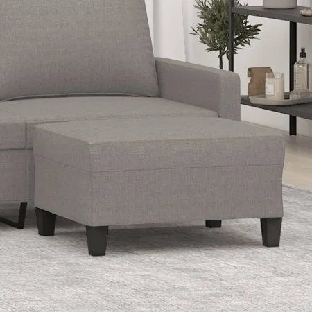 Taupe gray fabric footrest 70x55x41 cm by , Ottomans - Ref: Foro24-349354, Price: 57,66 €, Discount: %
