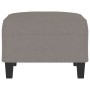 Fußstütze aus taupegrauem Stoff, 70 x 55 x 41 cm von , Osmanen - Ref: Foro24-349354, Preis: 58,46 €, Rabatt: %